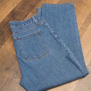 L.L. Bean Classic Fit Straight Jeans — Mid Blue Denim, Sz 10p